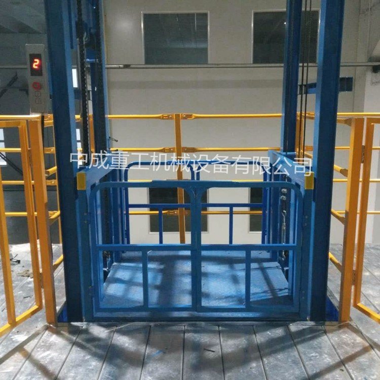 成都廠家直銷液壓升降貨梯鏈條導(dǎo)軌式載貨電梯